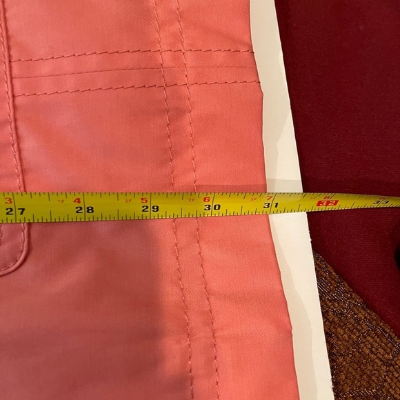 Isaac Mizrahi lightweight Coral Trench Coat L - Picture 9 of 16